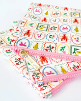 Stamp Colorful Tyvek Makeup Pouch | Case of 10 | Bulk Wholesale