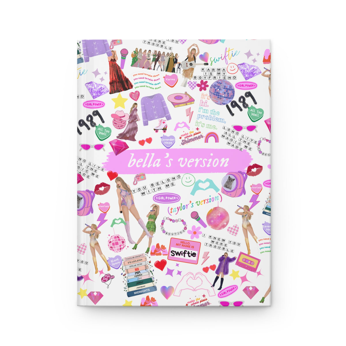 Taylors Version Personalized Journal Eras Inspired Music Fan Matte Journal Swifty TS Gift Concert Merch Notebook