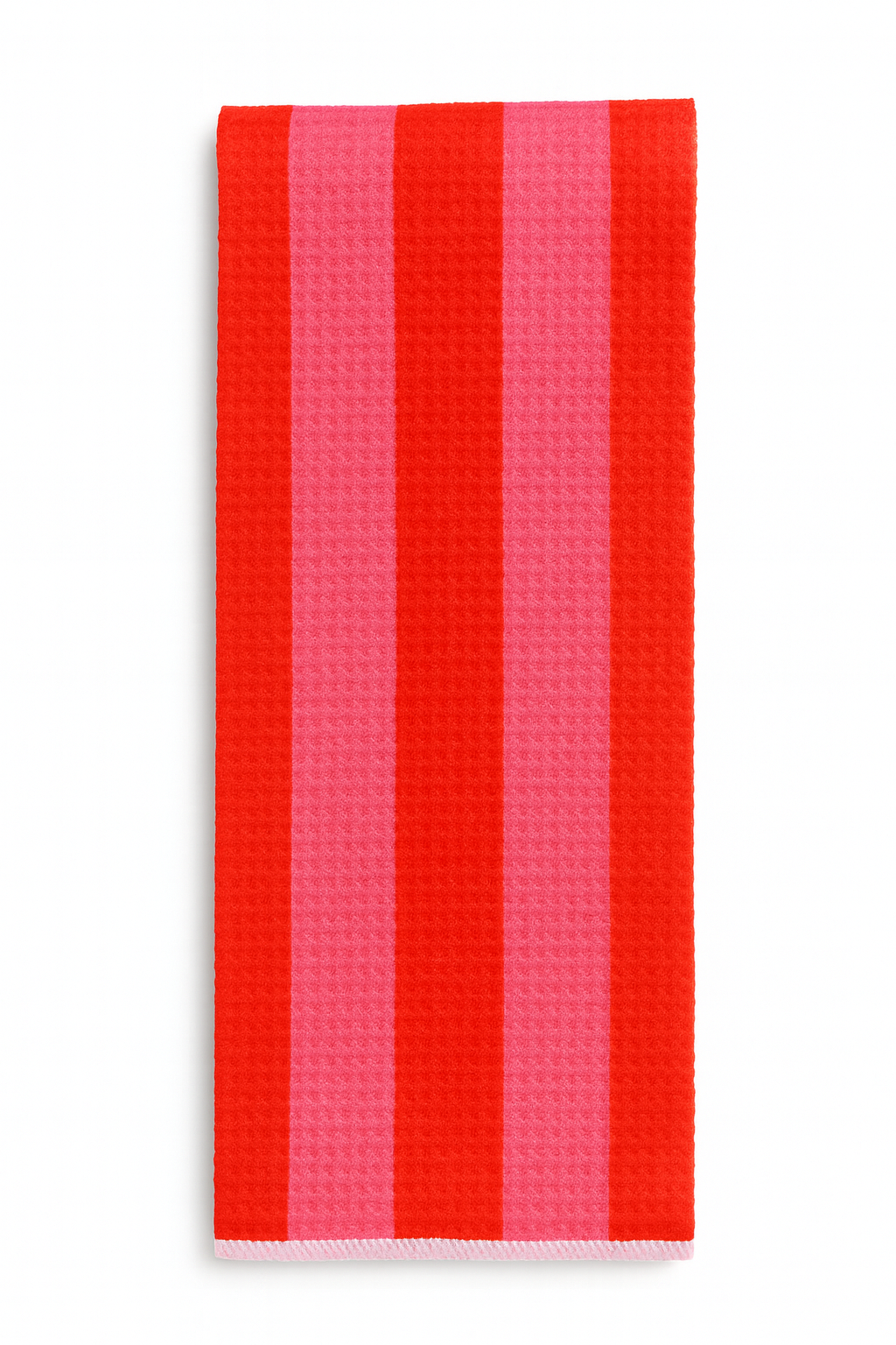 Pink & Red Stripe Printed towel - Aspen Lane
