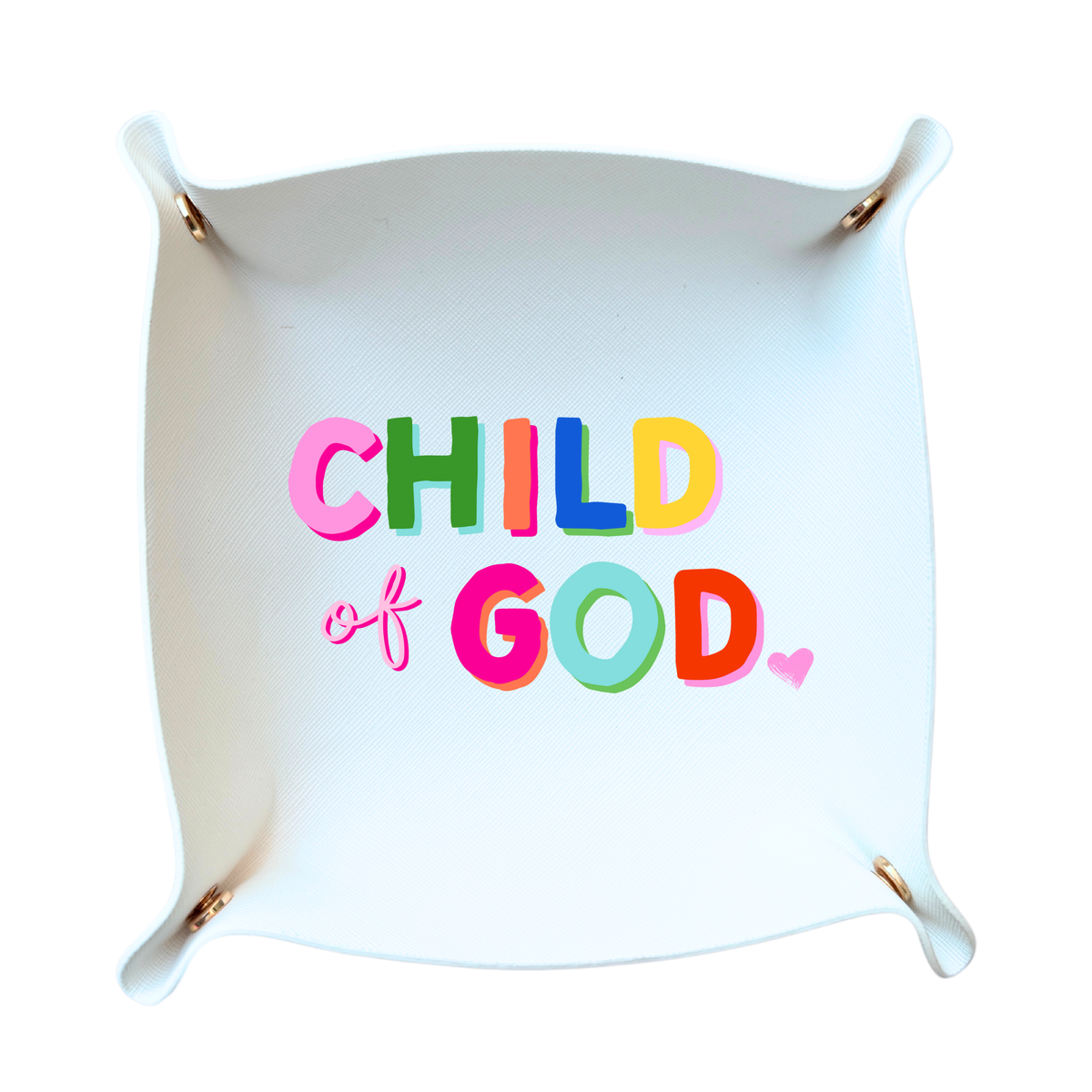 Child of God Snap Trinket Tray & Jewelry Dish | Christian Faith gift