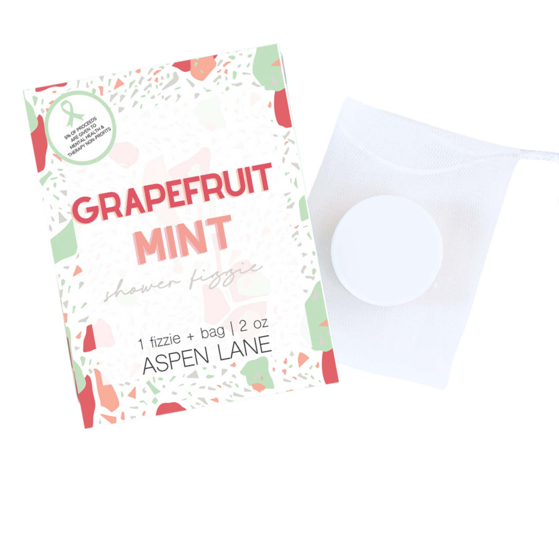 Grapefruit Mint Shower Fizzie | Boxed - Aspen Lane