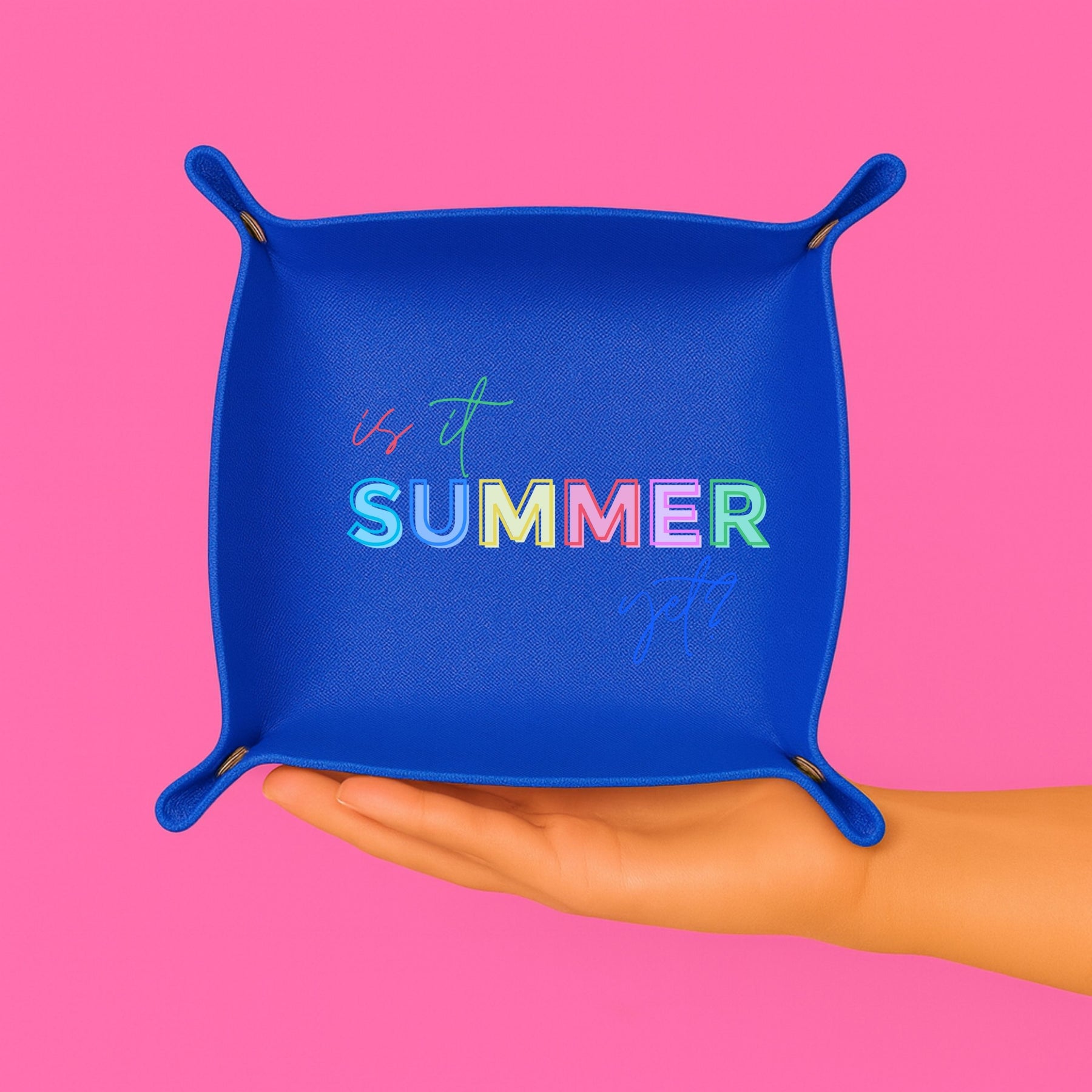 Is it Summer Yet? Teacher Trinket Tray | Blue