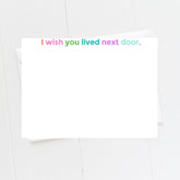 I Wish You Lived Next Door Notecard Set - Aspen Lane
