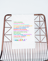 Life is Amazing Colorful Gift Towel - Aspen Lane