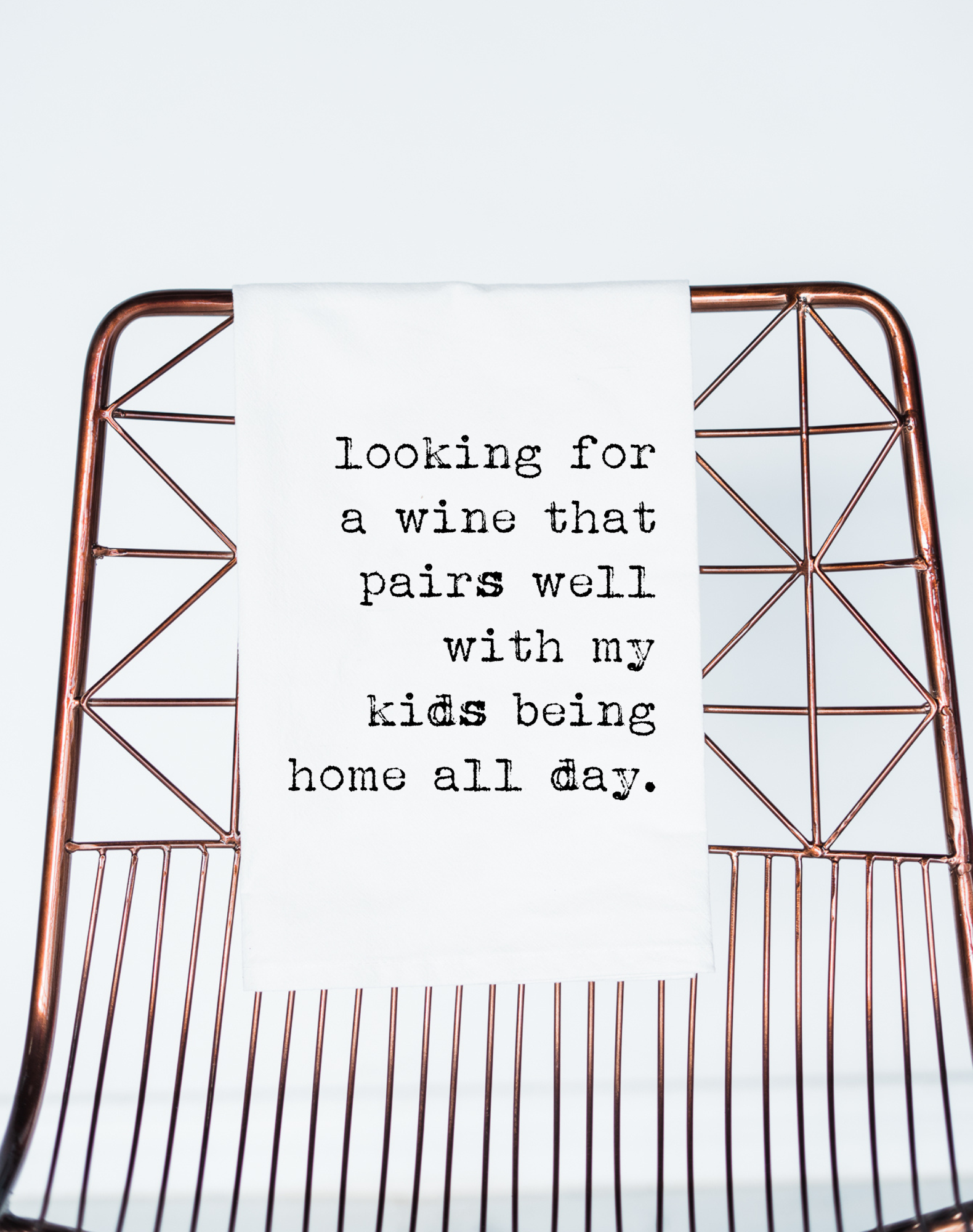 Wine Kids Home All Day Towel - Aspen Lane