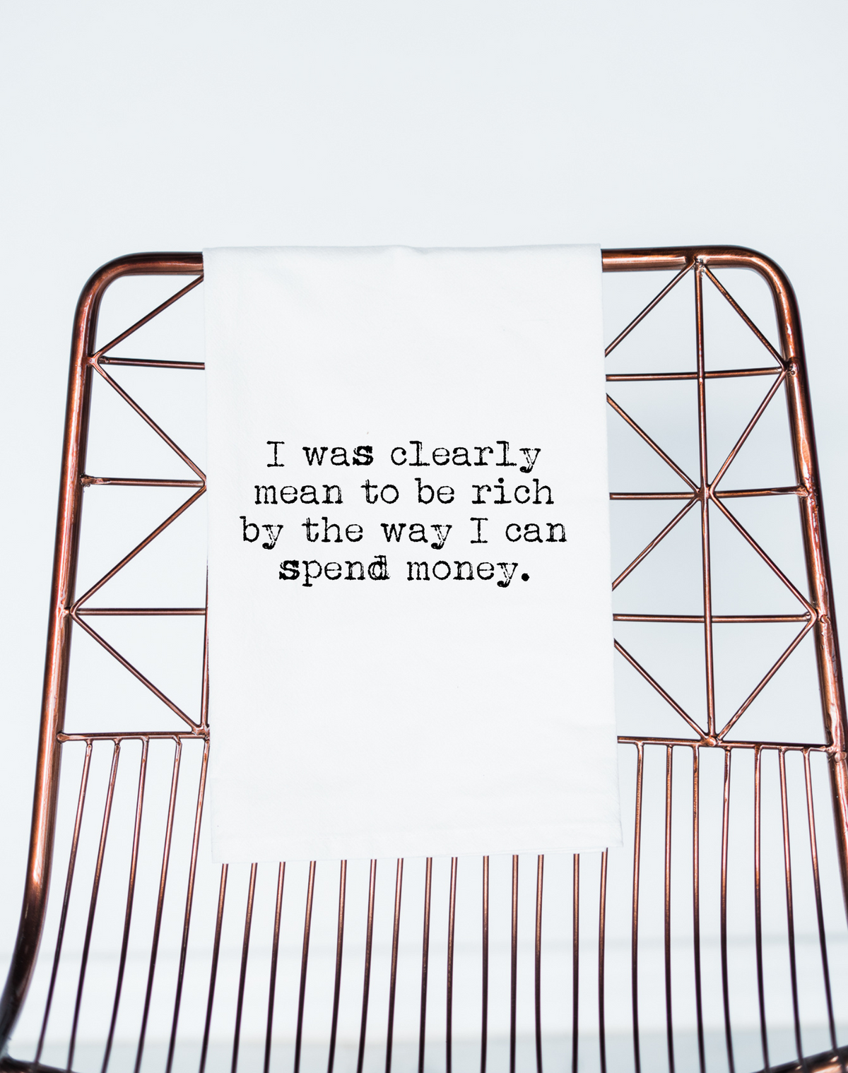 Meant to be Rich Funny Gift Towel