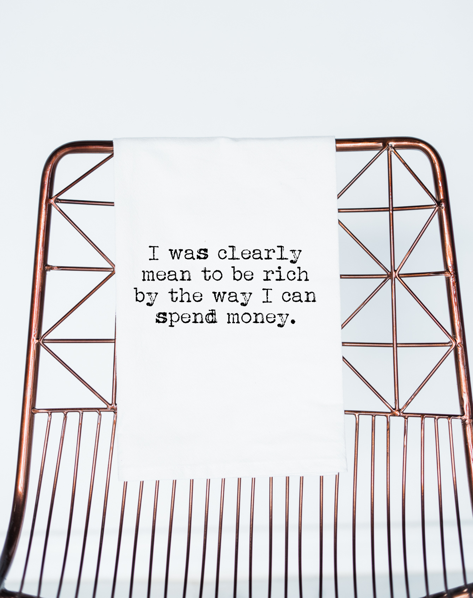 Meant to be Rich Funny Gift Towel