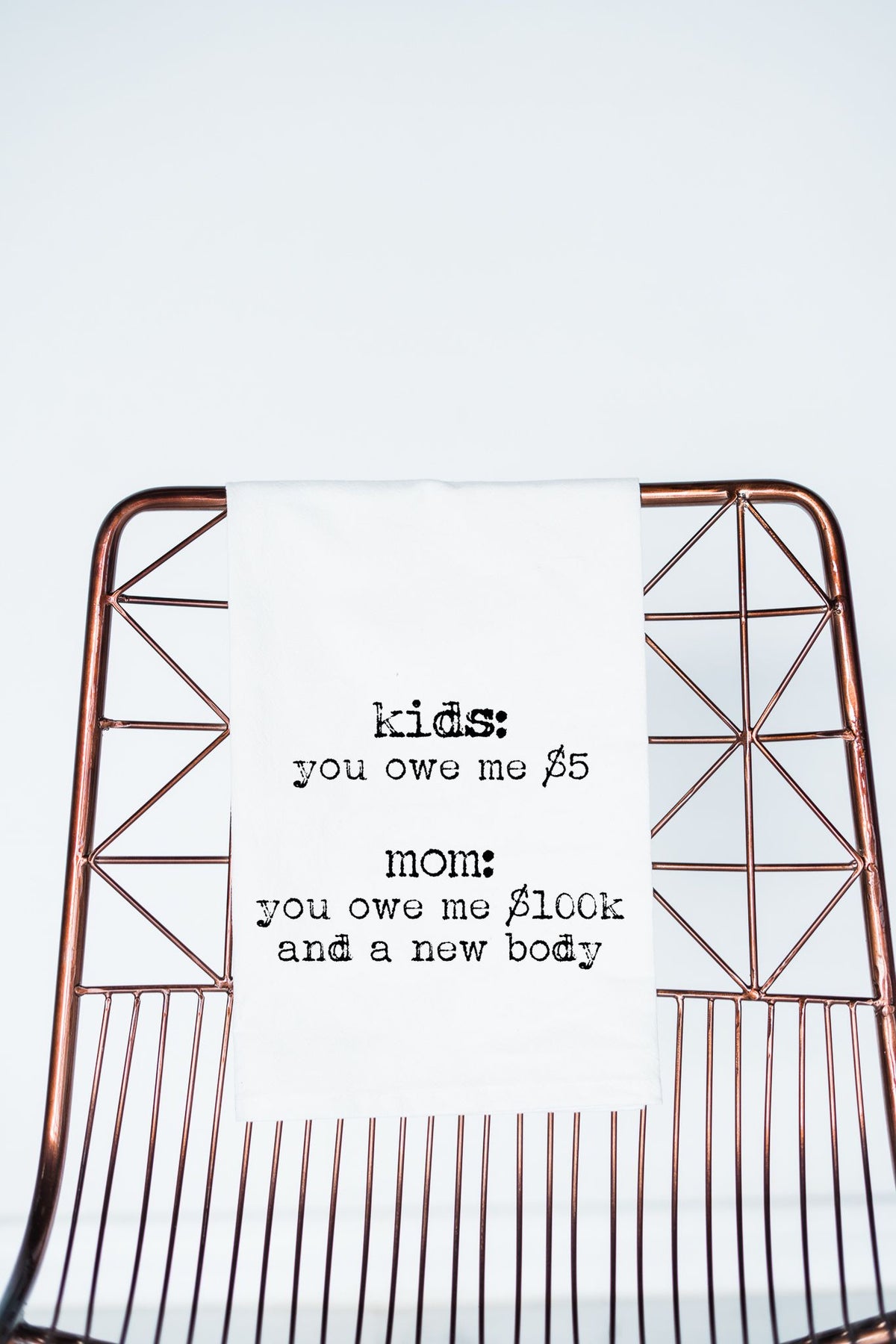 Kids Owe Me New Body Funny Gift Towel - Aspen Lane
