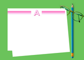 Initial Stripe Personalized Notecards | Set of 10 - Aspen Lane