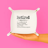 Retired Grandparent Gift Trinket Tray | Retired