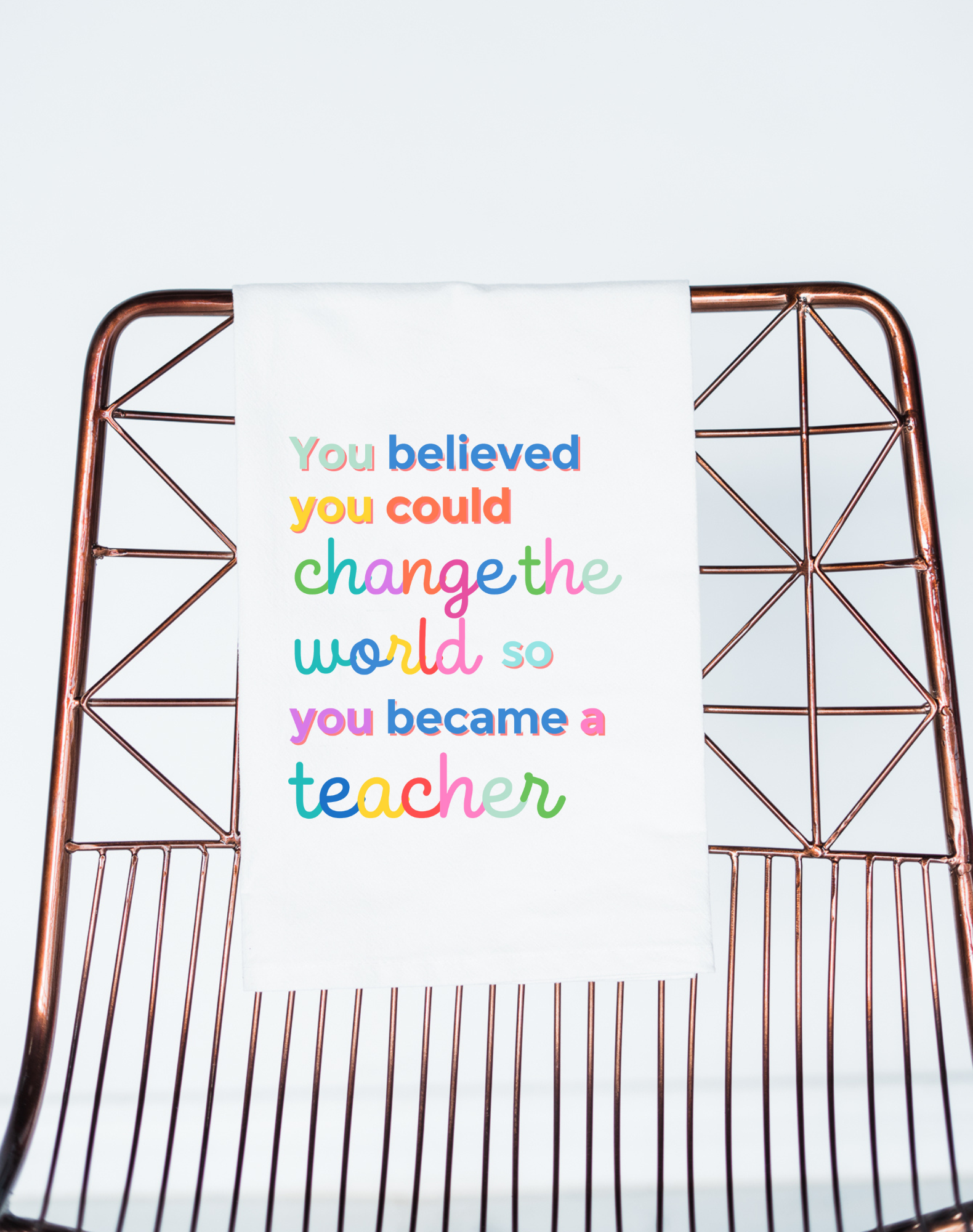 Change the World Teacher Gift Towel - Aspen Lane