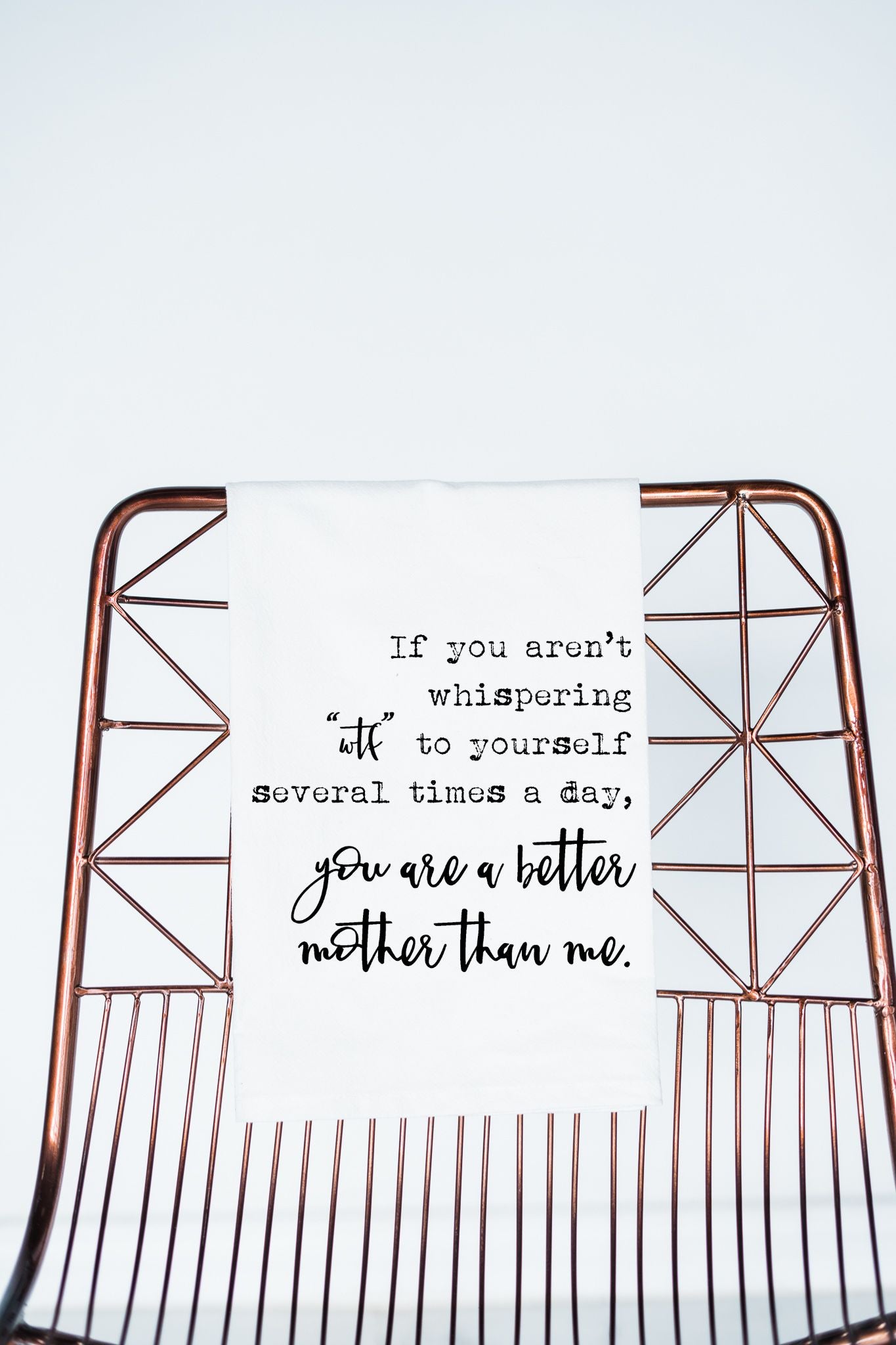 Whispering WTF, Better Mother Flour Sack Towel - Aspen Lane