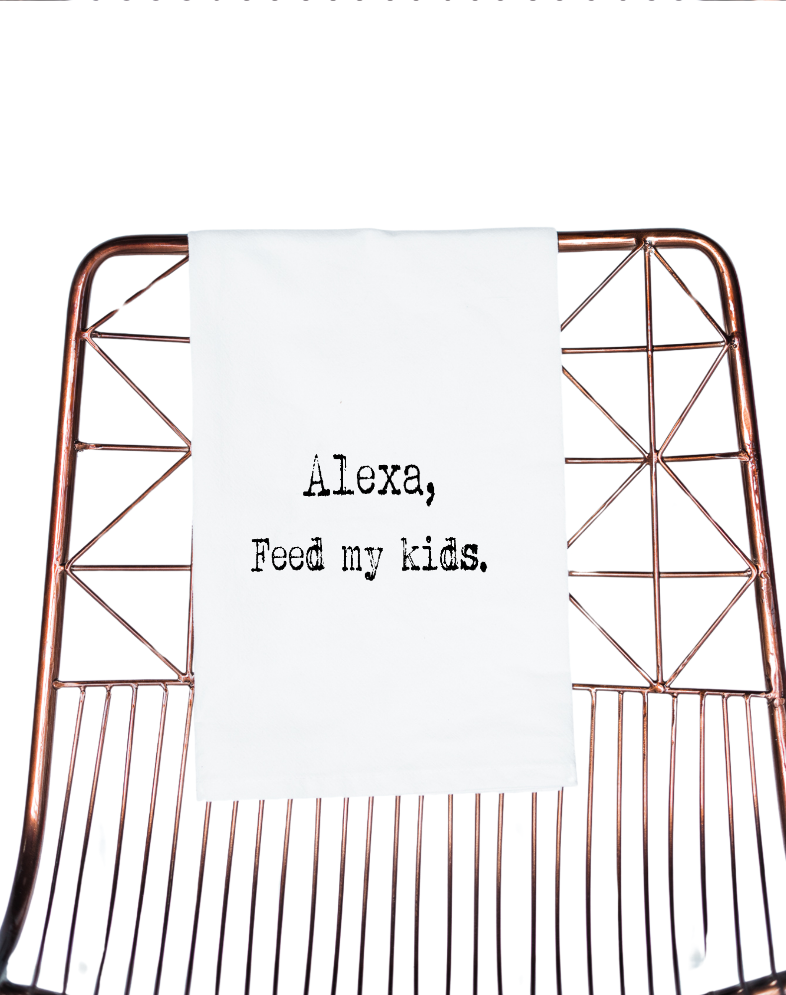 Alexa Feed My Kids Flour Sack Towel - Aspen Lane
