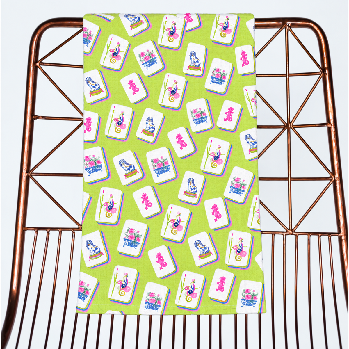 Mahjong Tile Microfiber Towel | 18"x30 - Aspen Lane