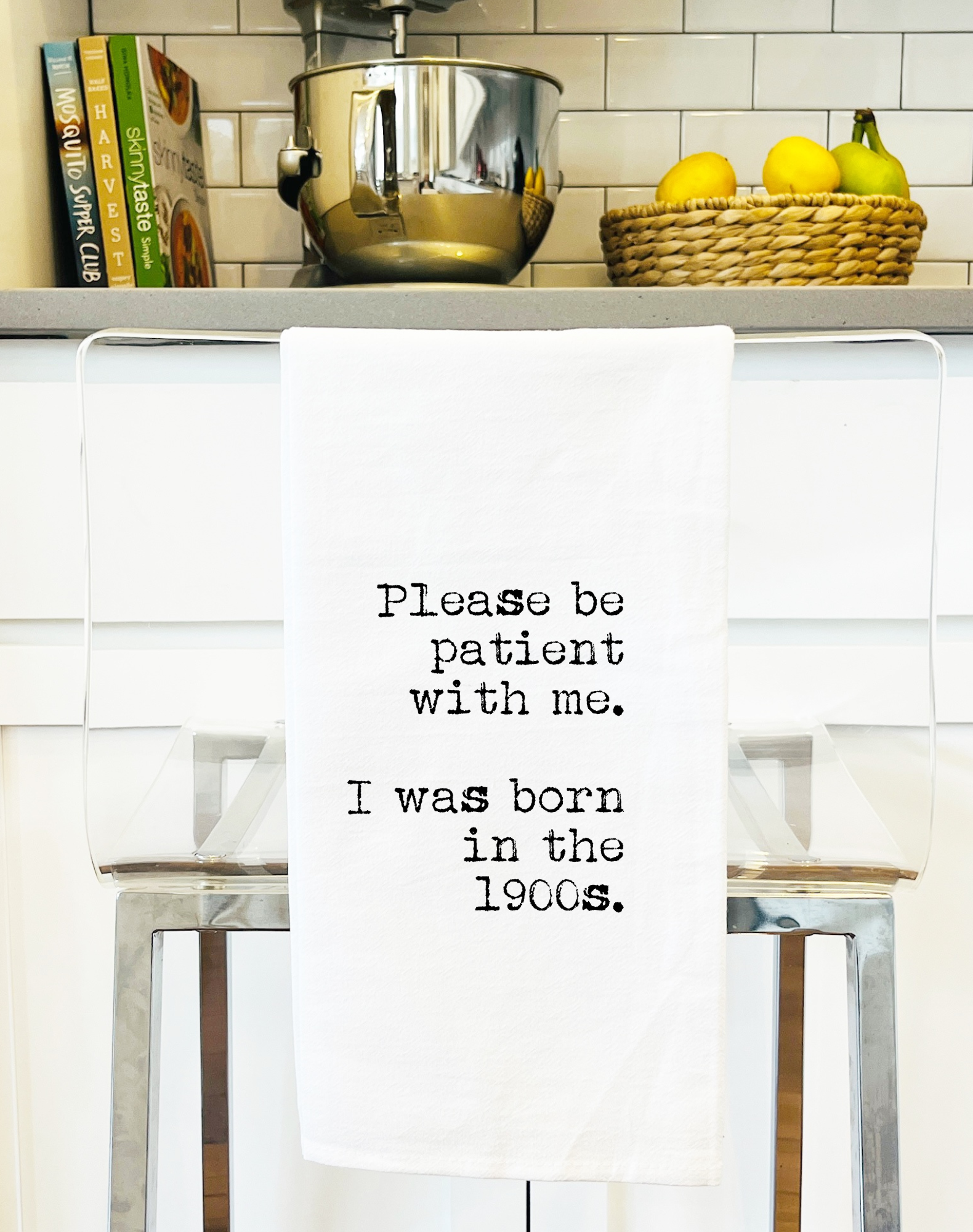 Be Patient with me. I was Born in the 1900s Funny Gift Towel