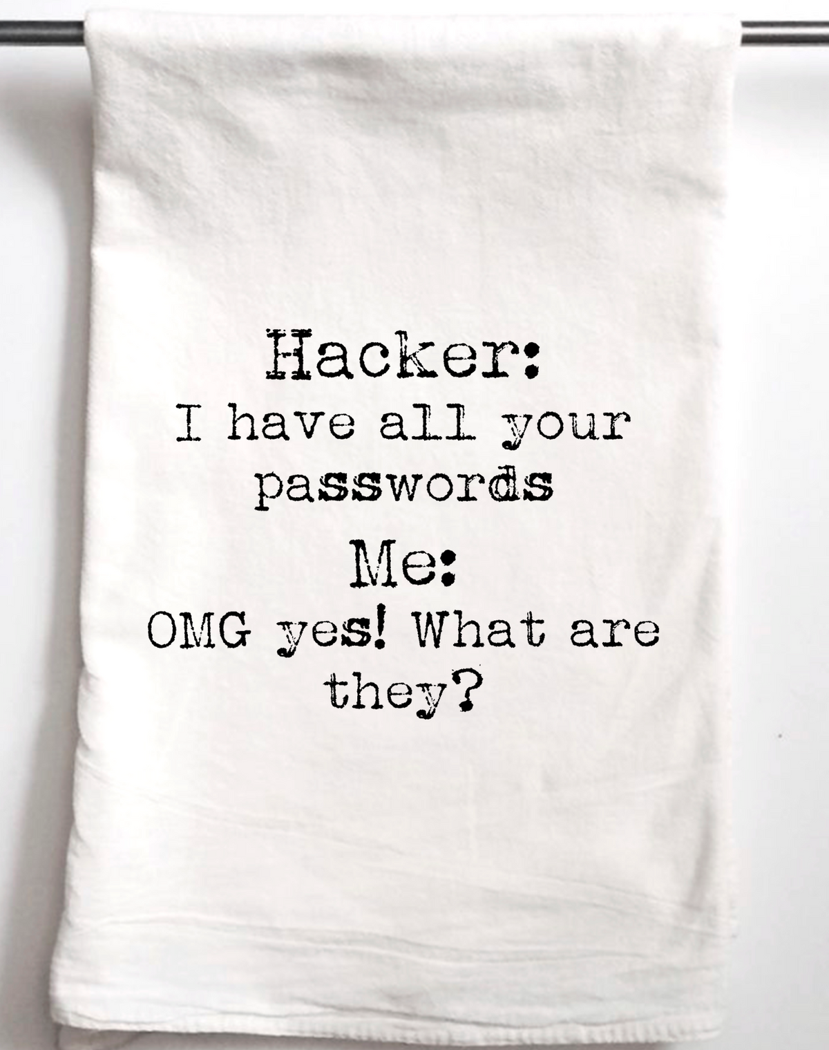 Hacker Password Gift Towel - Aspen Lane