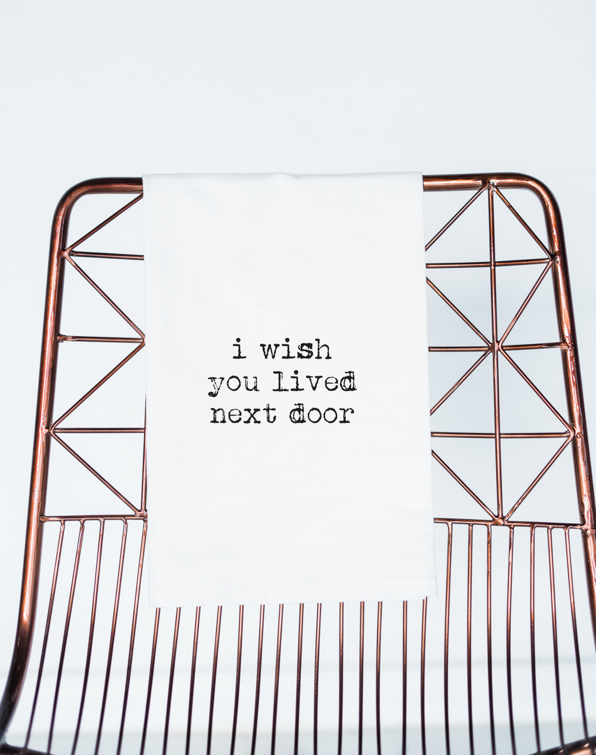I Wish You Lived Next Door gift towel - Aspen Lane