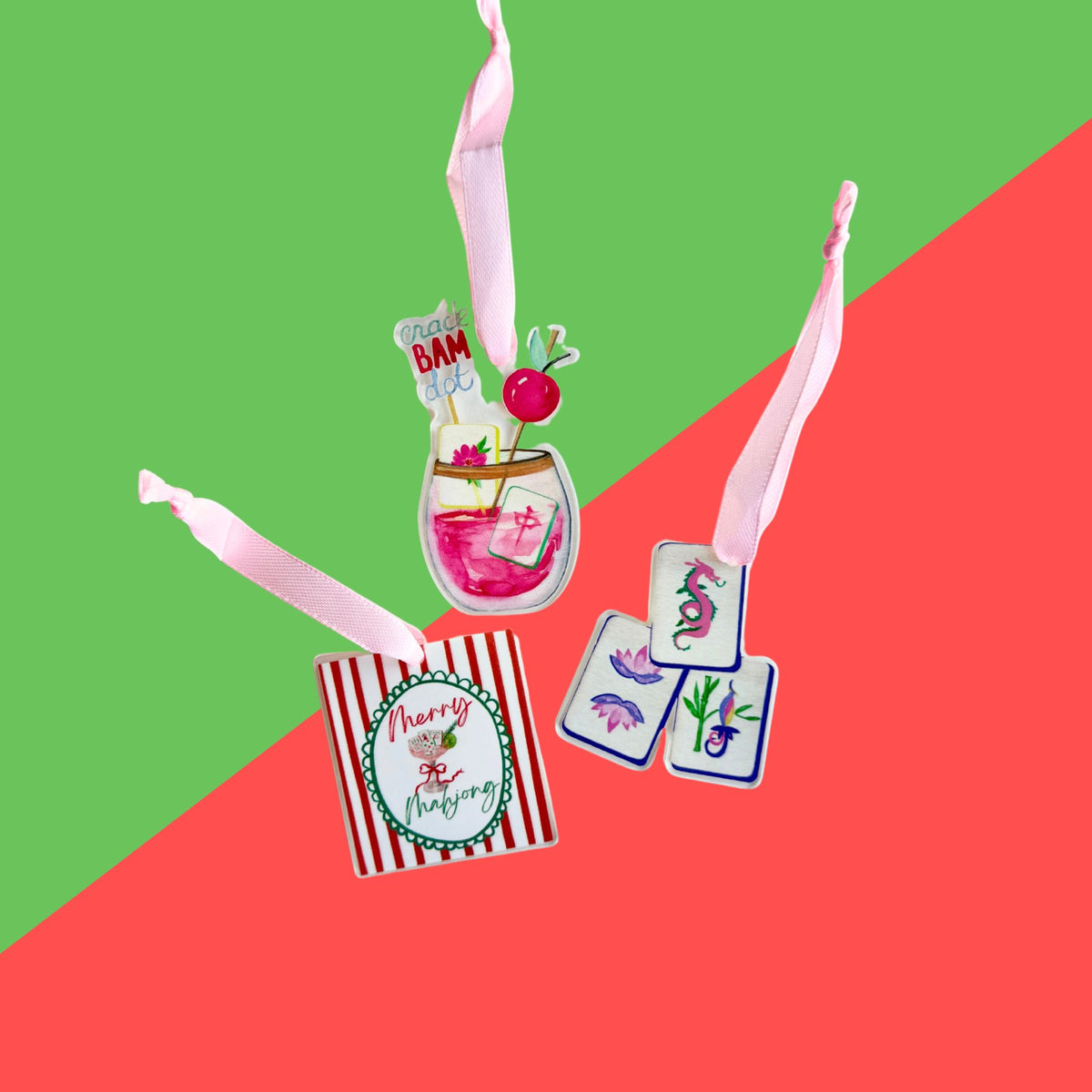 Mahjong Petite Acrylic Ornament