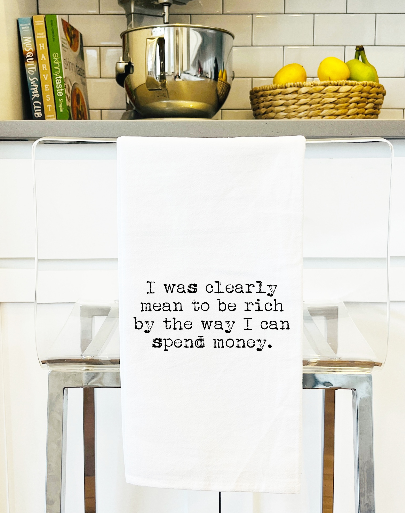 Meant to be Rich Funny Gift Towel