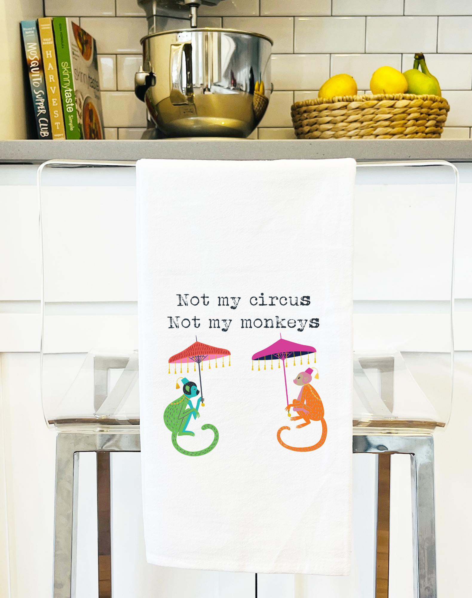Not my Circus, Not My Monkeys Colorful Gift Towel