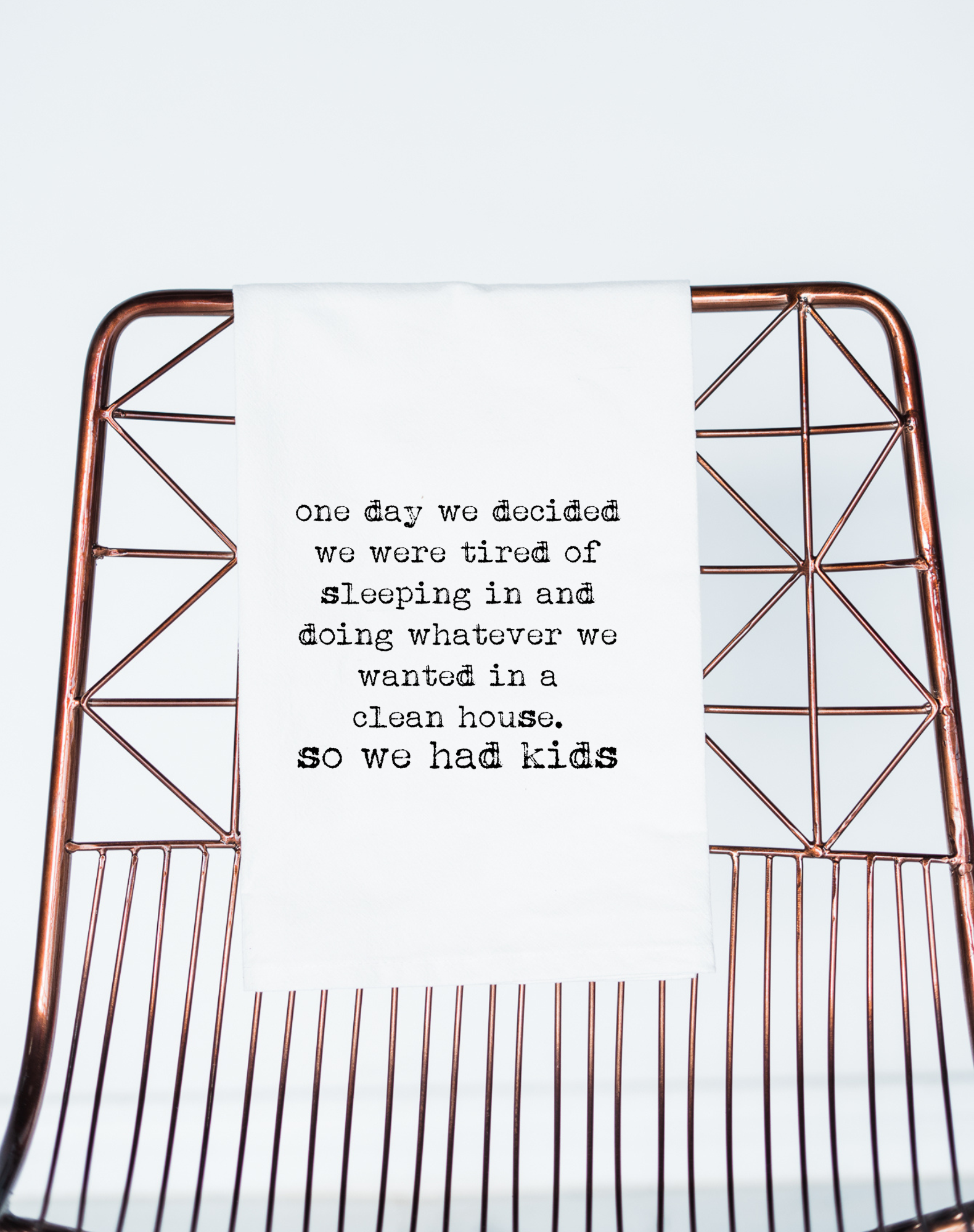 One Day Decided..Had Kids Funny Gift Towel - Aspen Lane