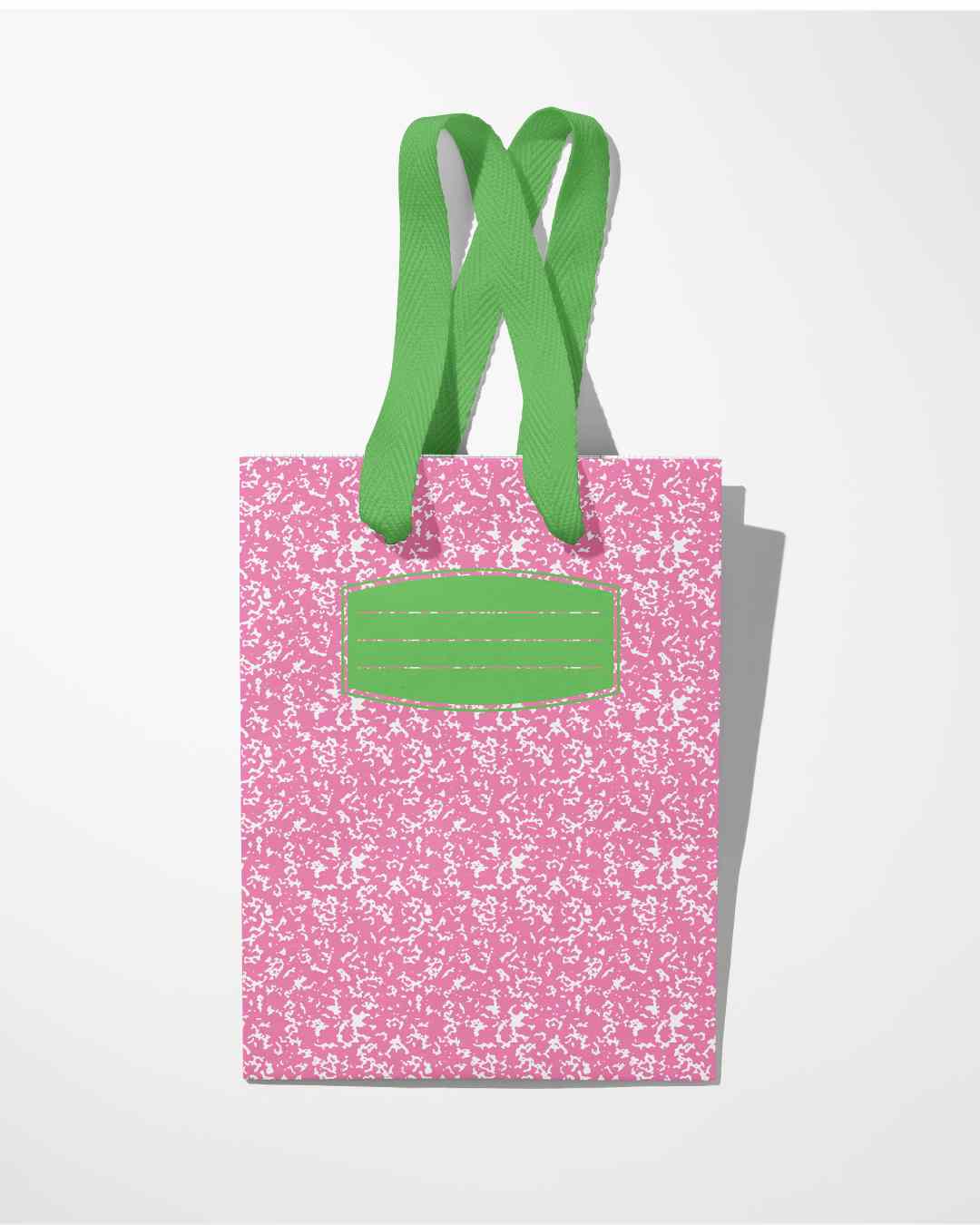 Composition Paper PINK Gift Bag SET OF 6 | Warehouse Sale