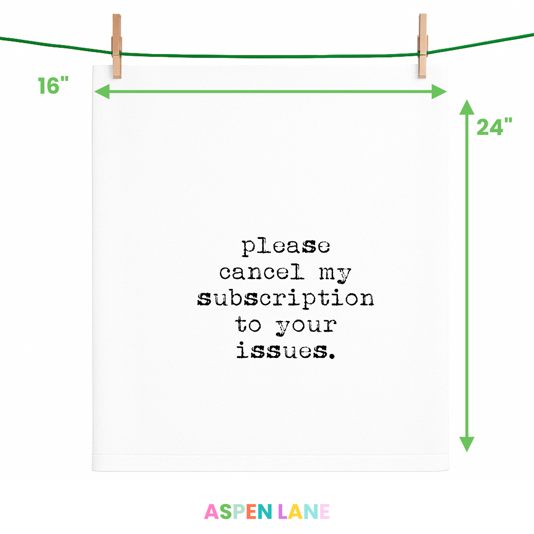 Please Cancel My Subscription to Your Issues Flour Sack Towel - Aspen Lane