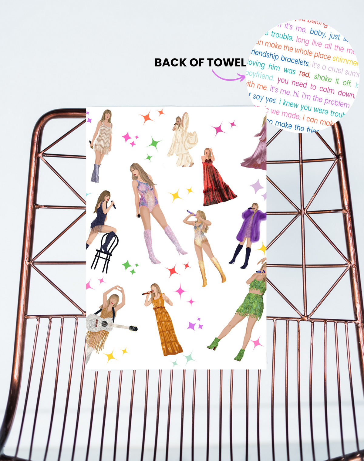 Eras Taylor Swift Printed Gift Towel