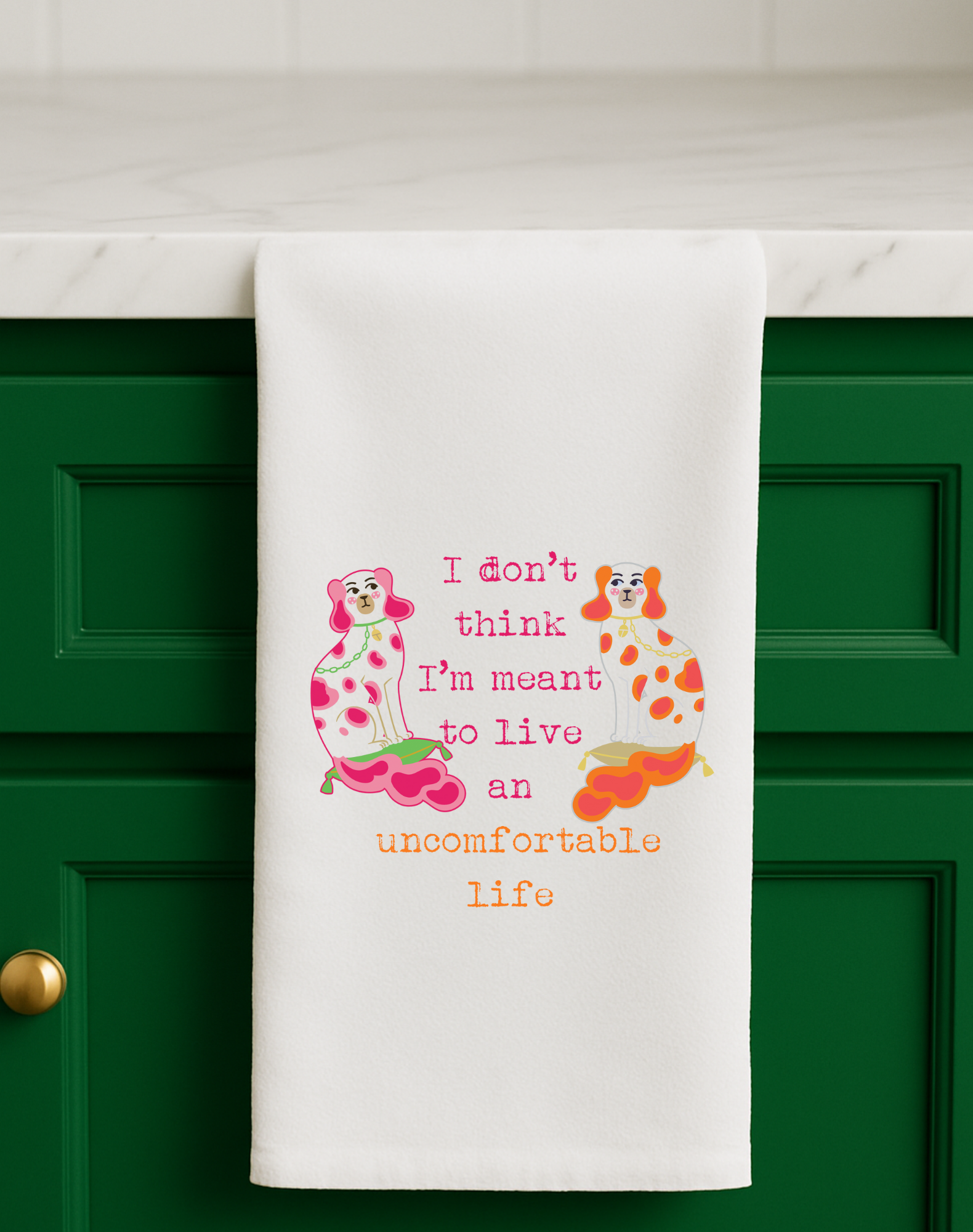 Don't Think I'm Meant to Live an Uncomfortable Life Colorful Gift Towel
