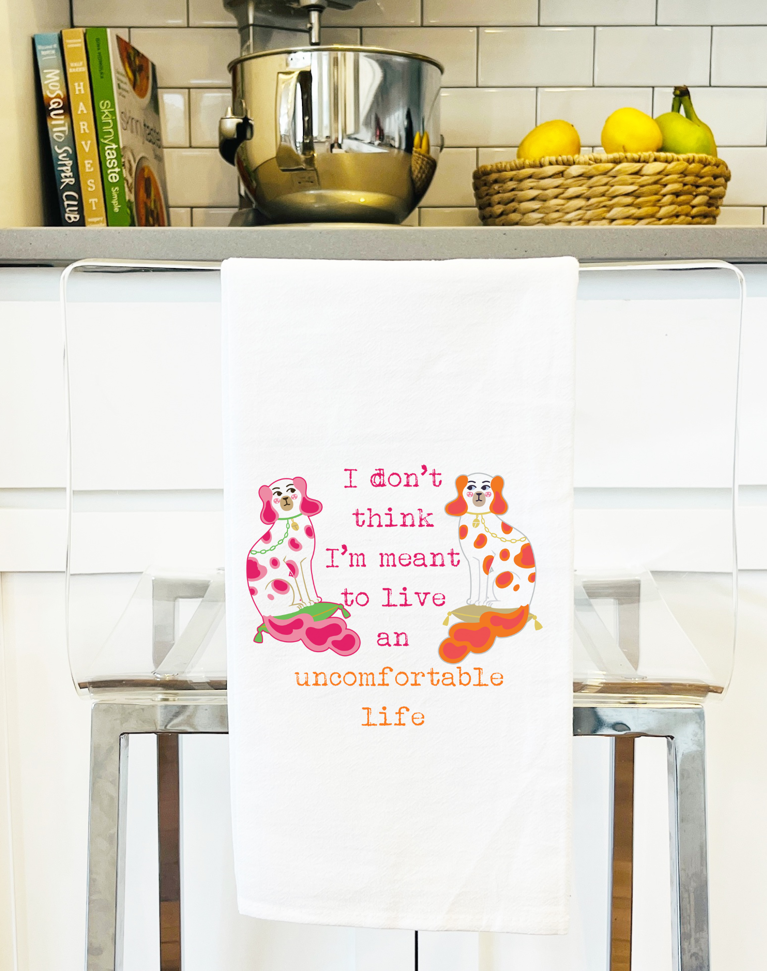 Don't Think I'm Meant to Live an Uncomfortable Life Colorful Gift Towel