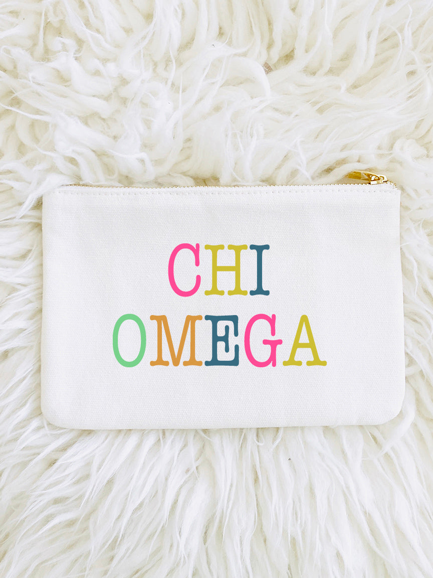 Sorority Color Block Pouch Bag - Aspen Lane