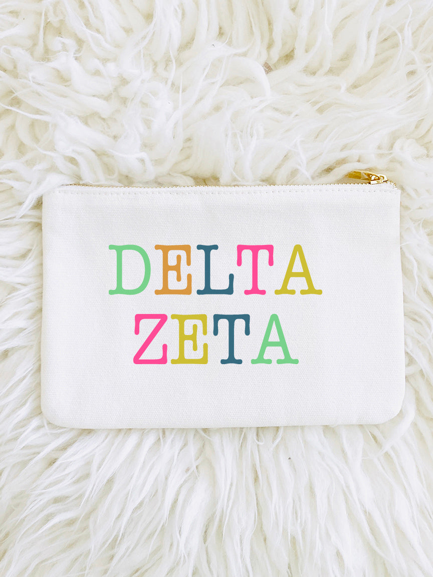 Sorority Color Block Pouch Bag - Aspen Lane