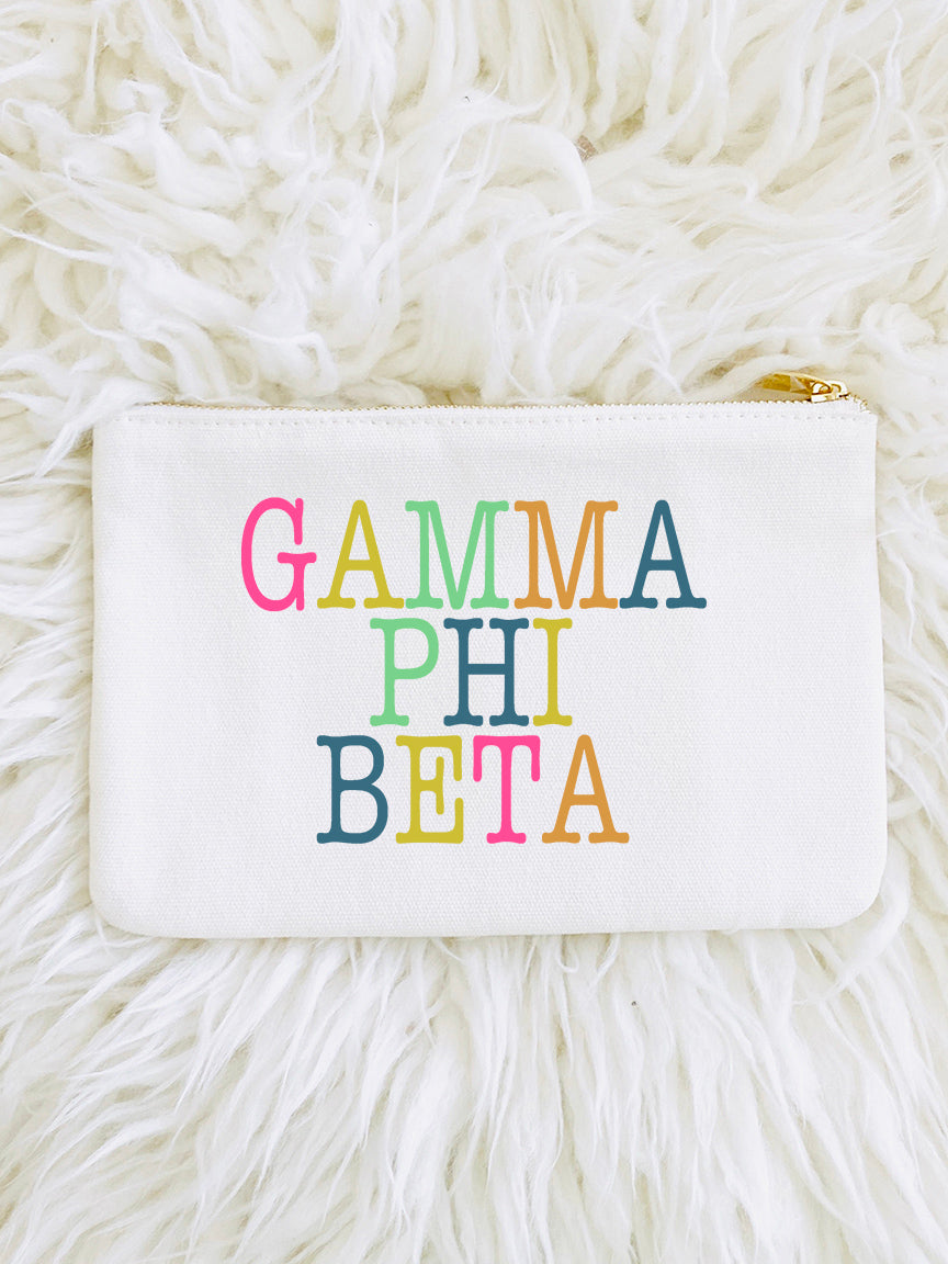 Sorority Color Block Pouch Bag - Aspen Lane