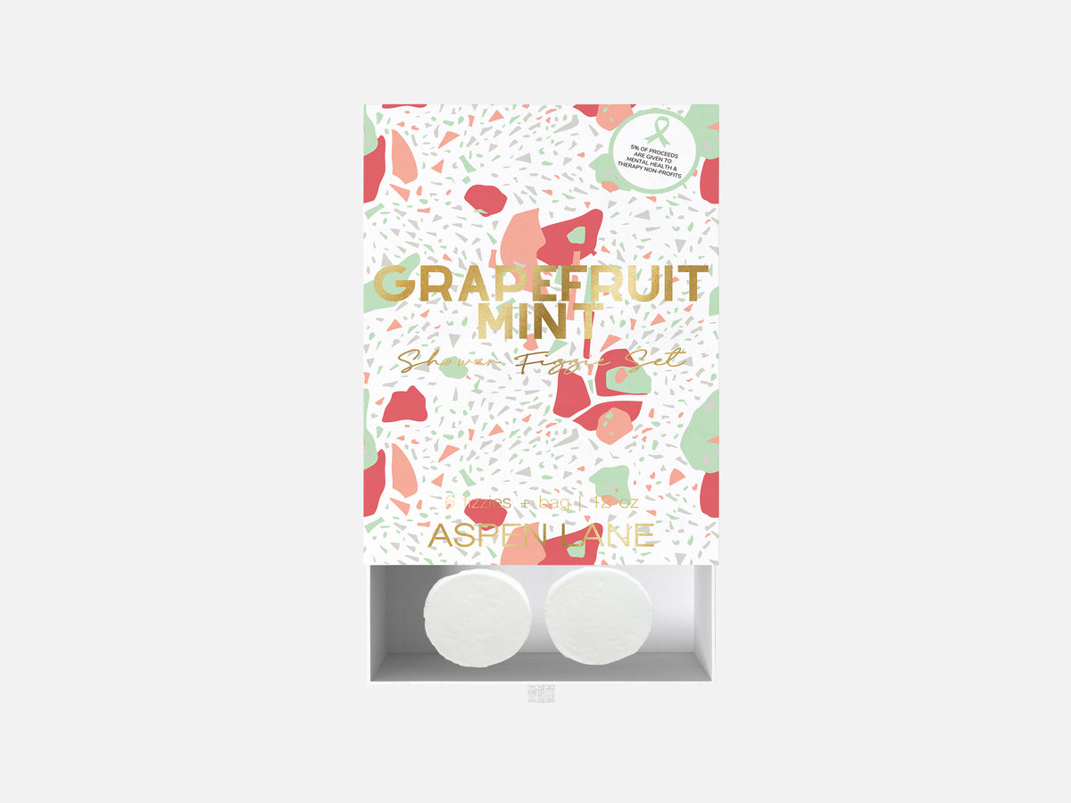 Grapefruit Mint Shower Steamer Fizzie Set - Aspen Lane