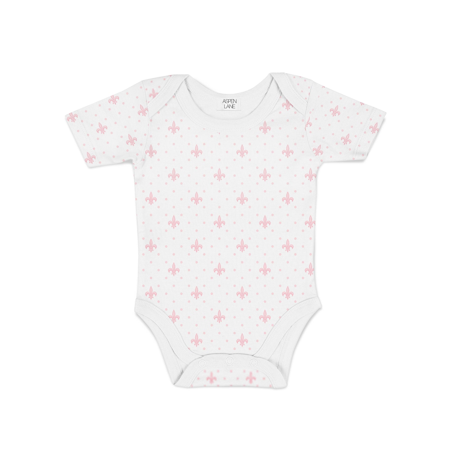 Fleur de Lis Bodysuit : Baby Pink - Aspen Lane