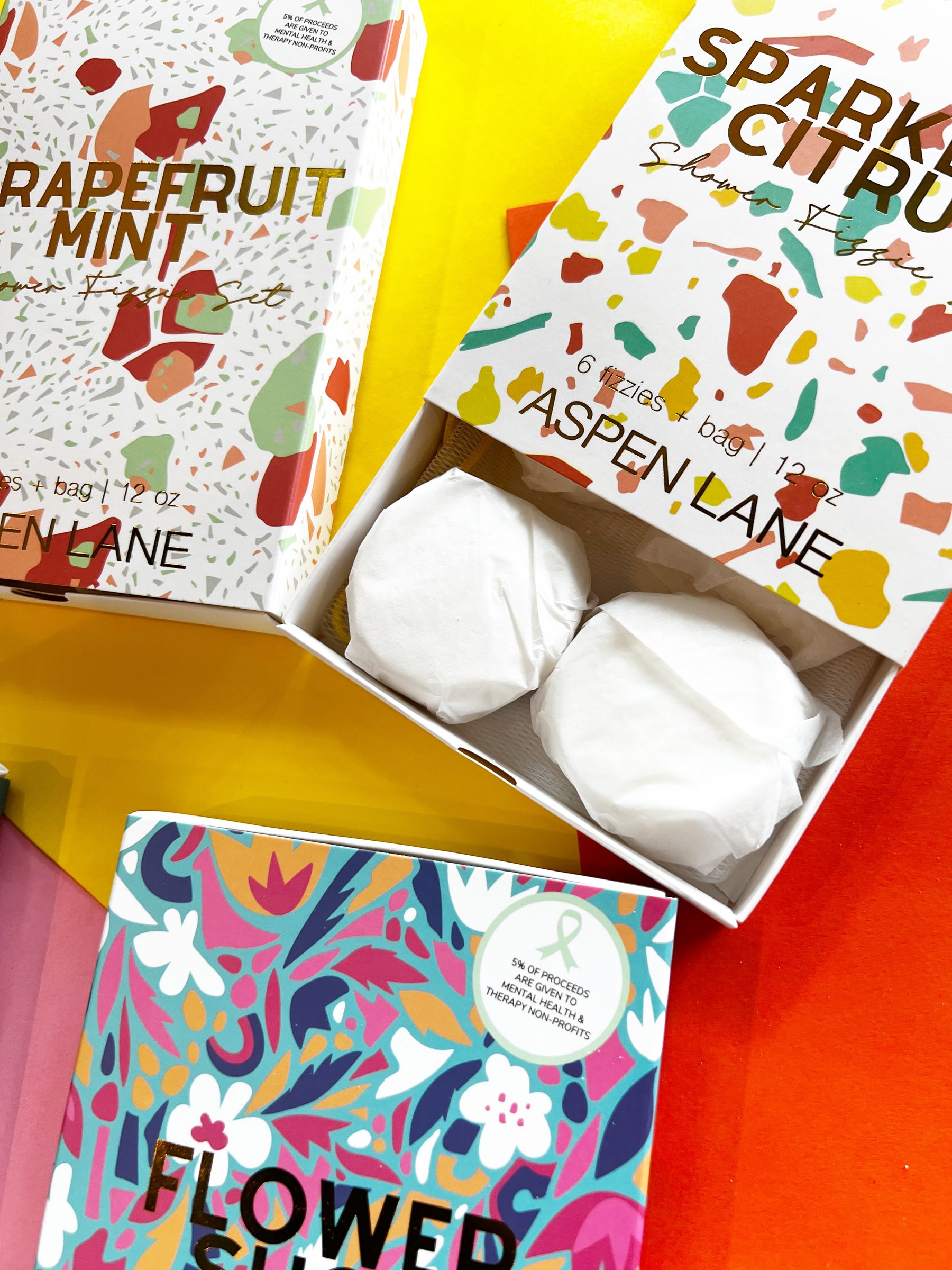 Grapefruit Mint Shower Steamer Fizzie Set - Aspen Lane