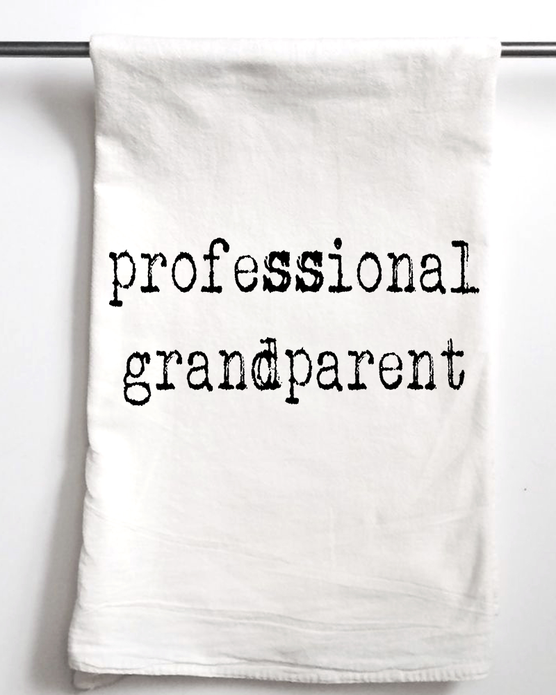 Professional Grandparent Flour Sack Towel - Aspen Lane