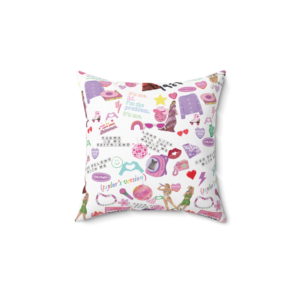 Taylor Swift Personalized Pillow Gift Eras Merch custom pillow for TS gift, birthday, teen Swiftie, swifty merch