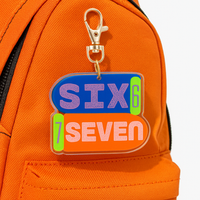 6 7 Six Seven Acrylic Backpack Charm or Ornament | Case of 10 Bulk Wholesale