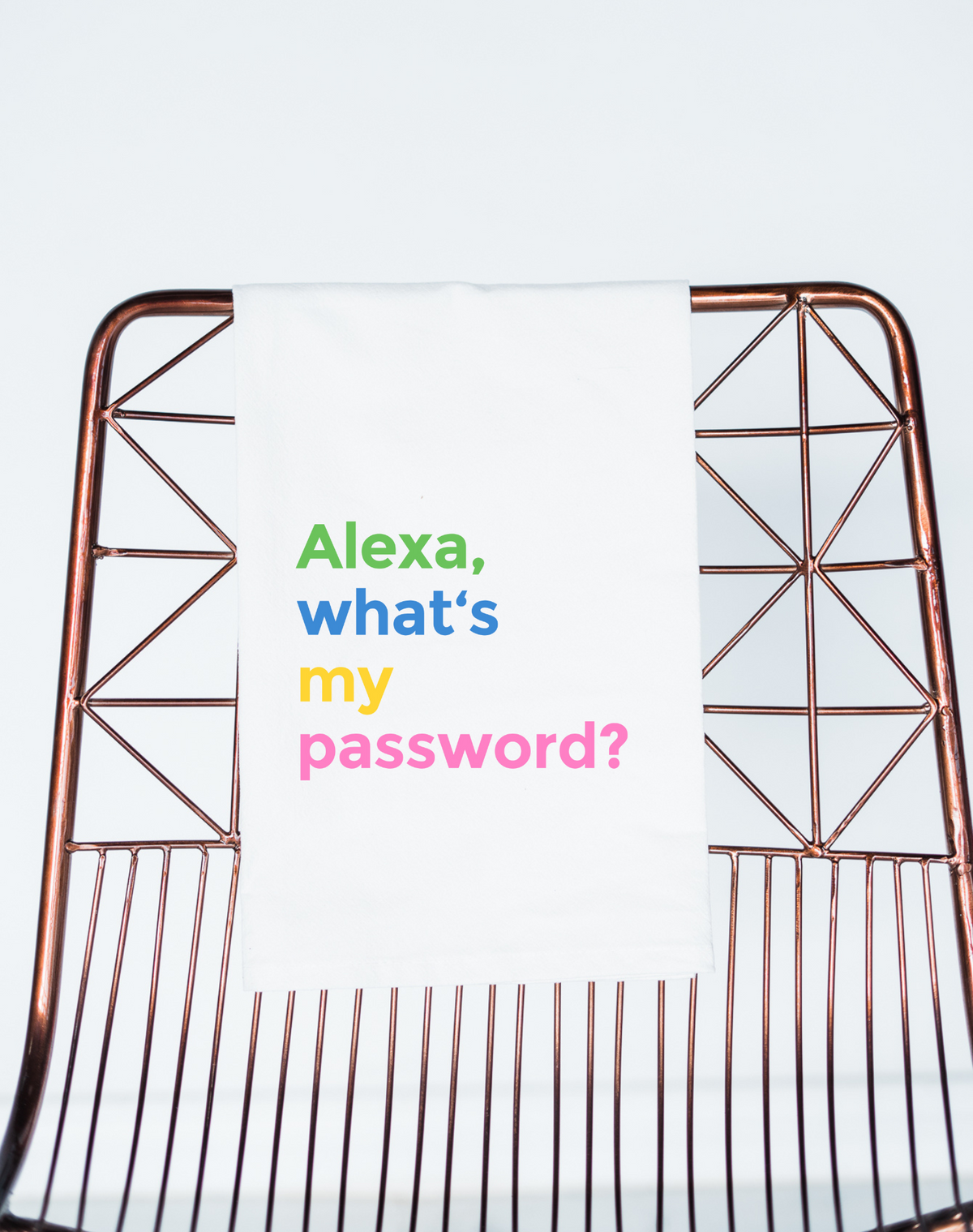 Alexa What's My Passowrd Gift Towel