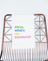 Alexa What's My Passowrd Gift Towel