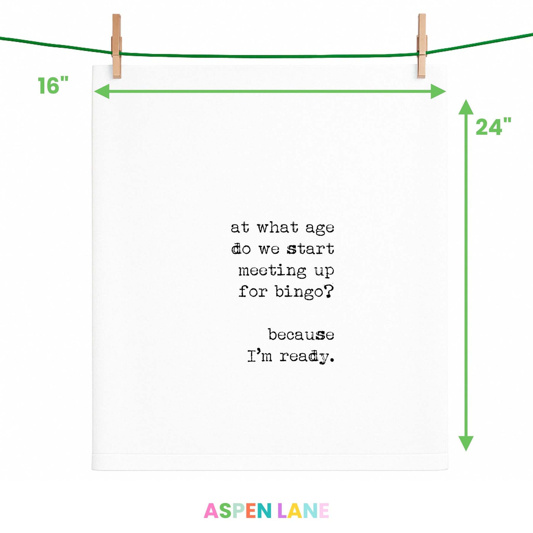 Meet for Bingo Funny Gift Towel - Aspen Lane 