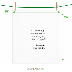 Meet for Bingo Funny Gift Towel - Aspen Lane 
