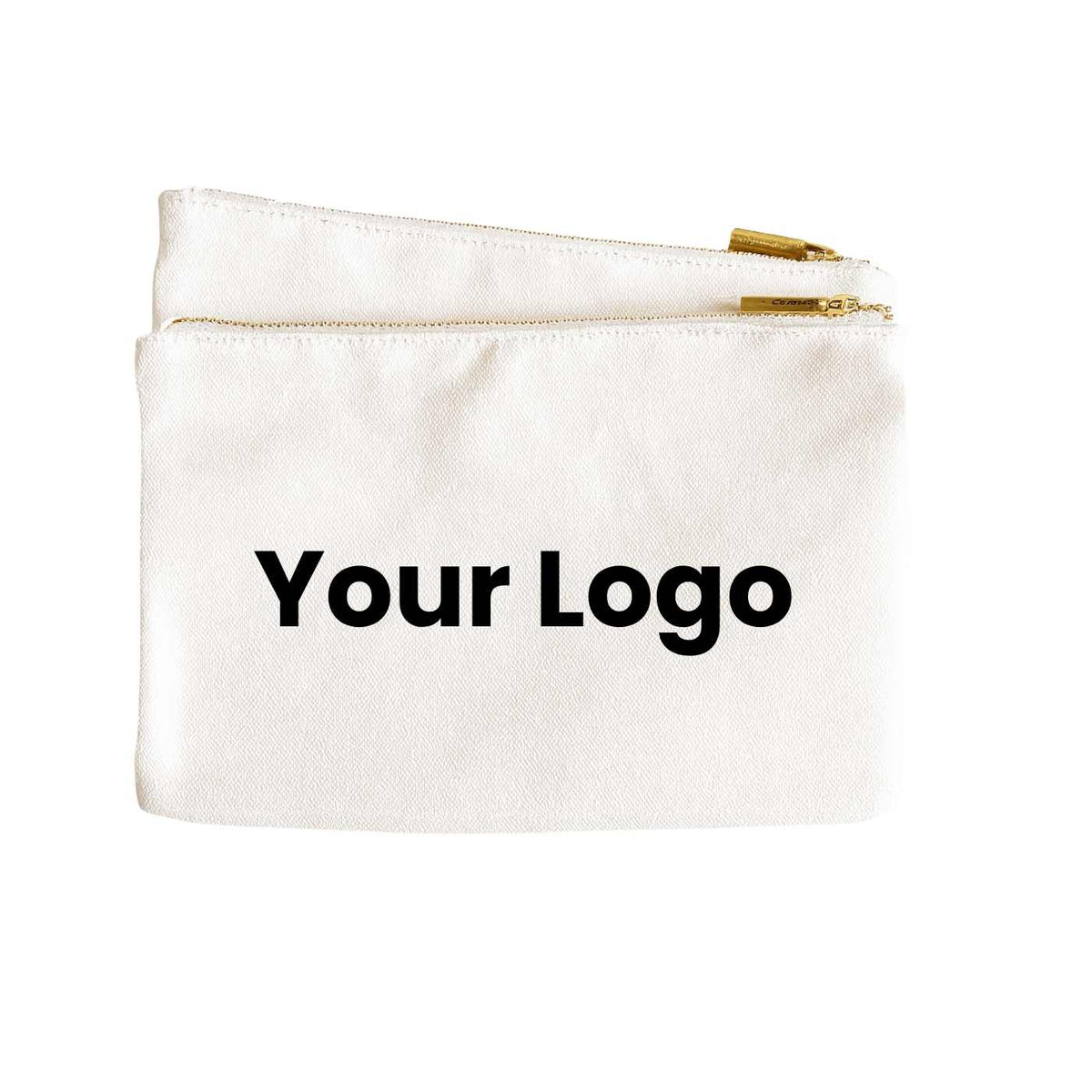 Canvas Flat Zip | Bulk Wholesale Name Drop