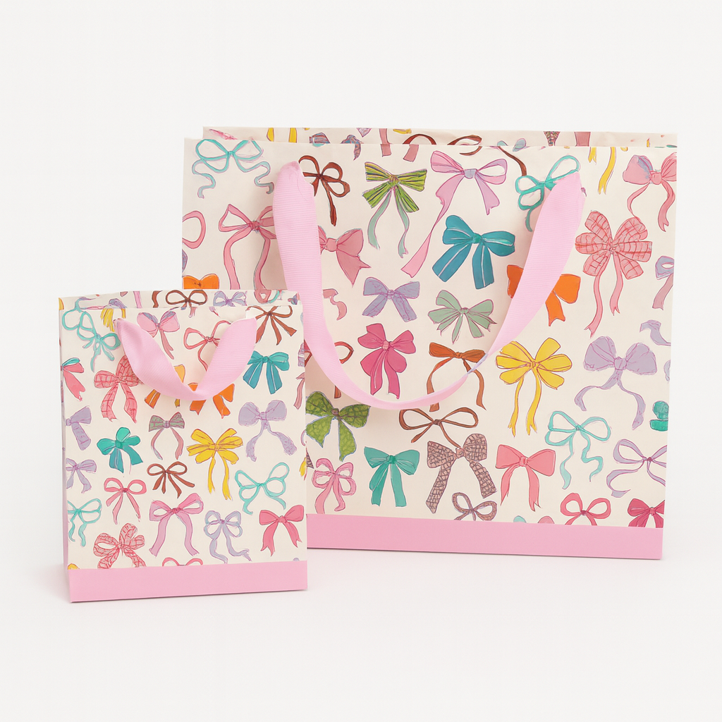 Bulk Paper Gift Bags | Bow  | Wholesale Pricing