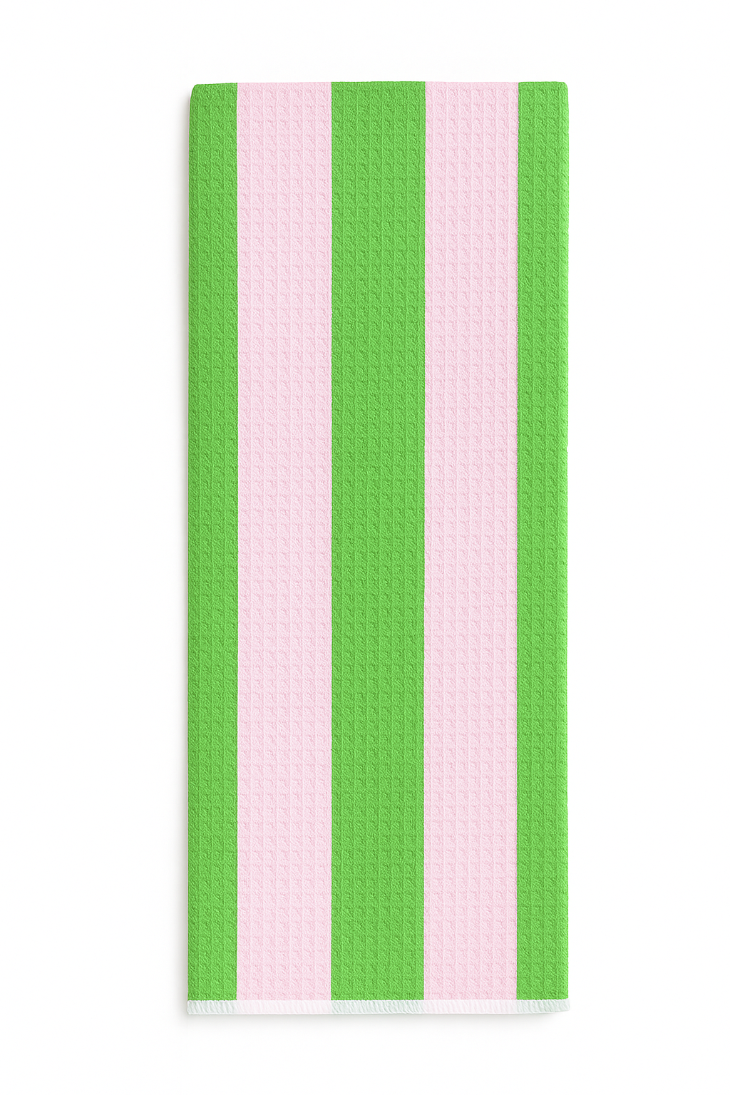 Pink & Green Stripe Printed towel