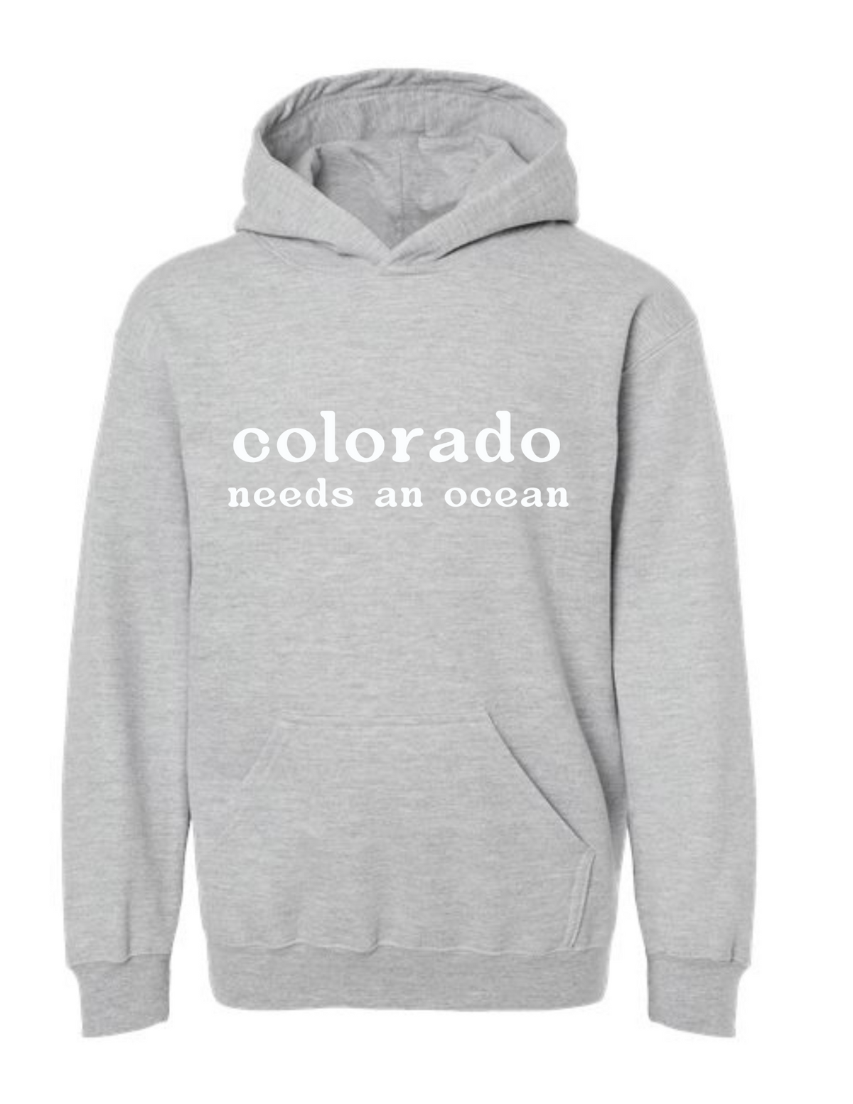 Colorado Needs an Ocean Sweatshirt | Gray HOODIE