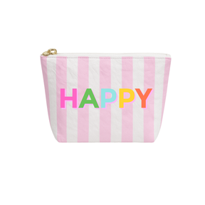Stripe Pop Tyvek Makeup Travel Pouch