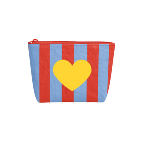 Stripe Pop Tyvek Makeup Travel Pouch