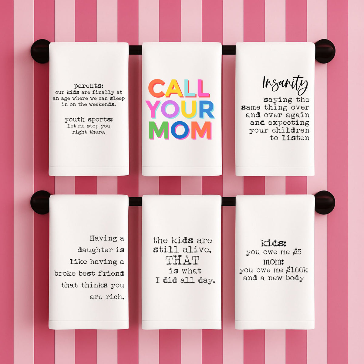 Funny Mom Gift Towel | Case of 8 | Bulk Wholesale